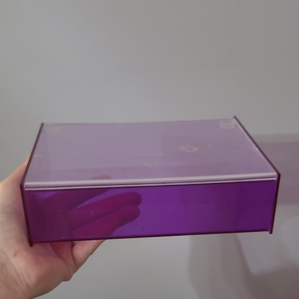 Purple Acrylic Storage Box